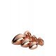 Kit plugs anais GLEAMING LOVE ROSE Dourado