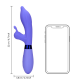 Silicone Pointed Rabbit Vibrator - Protanopia O Vibrador Loveline Rabbit possui 2 motores e 10 modos de vibração, é recarregável e à prova d'água. Feito em silicone ultra macio e ABS é seguro para o corpo, este vibrador foi concebido para incontáveis horas de prazer