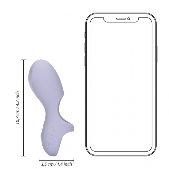 Vibrador de Dedo - Loveline - Lilás Vibrador para Dedo Silicone Ultra-Macio Loveline possui 10 modos de vibração, é recarregável e à prova d'água. Este vibrador foi concebido para incontáveis horas de prazer, com estímulo para clitóris ou para ponto G. Seu