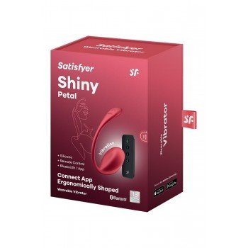 Shiny Petal Connect App - Wearable Couple Vibrator - Red