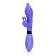 Silicone Pointed Rabbit Vibrator - Protanopia O Vibrador Loveline Rabbit possui 2 motores e 10 modos de vibração, é recarregável e à prova d'água. Feito em silicone ultra macio e ABS é seguro para o corpo, este vibrador foi concebido para incontáveis horas de prazer