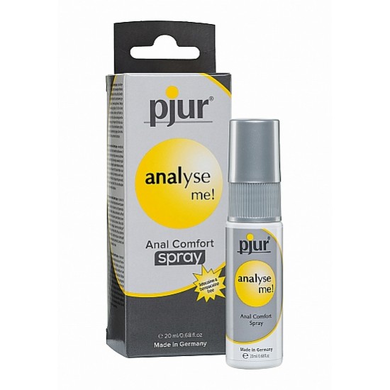 Pjur Analyse Me Anal Confort Spray foi especialmente concebido para tirar maior partido do sexo anal. Este spray exclusivo e extraordinário contém ingredientes tais como o pantenol e aloé vera que favorecem e tornam