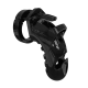 Gaiola de Castidade - Model 26 - Black Gaiola de castidade masculina, controle as ereções de seu parceiro com esta gaiola de silicone e policarbonato, livre de ftalatos e a prova d'água.