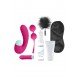 Pleasure Kit é um incrível pack de 2 brinquedos, 1 produto de saúde íntima, 2 produtos de cosmética erótica e 2 elementos do mundo do bondage. Tudo isso pensado para jogos eróticos sozinhos ou na melhor companhia. E