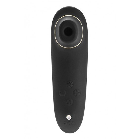 Gale é um dispositivo de sucção ideal para estimulação intensa do clitóris por meio de ondas de pressão suaves. A sua cor preta e dourada confere-lhe um toque elegante e muito ergonómico, pois adapta-se à palma da mão pa