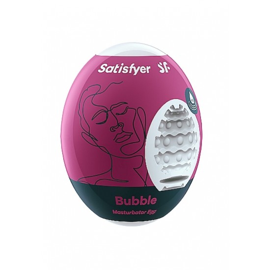 Masturbator Egg Single Bubble Satisfyer Com o Satisfyer Bubble Masturbator Egg, jogas sempre pelo seguro. Este ovo de masturbação é descartável: O design é discreto e em forma de ovo, sendo ideal para uma solução rápida para quando estás fora de casa. O materi