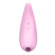 Estimulador Satisfyer Curvy 3+ Rosa Realistico como pele natural macia, veias e contornos. Multivelocidades. Não tóxico. Usa: 2 x AA