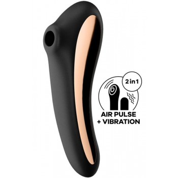 SUGADOR SATISFYER DUAL KISS PRETO