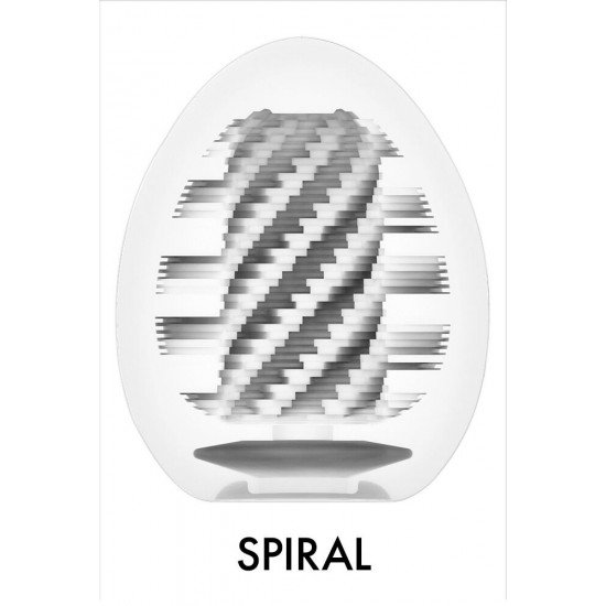 Ovo masturbador Spiral Stronger Tenga Masturbador descartável em caixa em forma de ovoCom uma nova e intensa textura de coneLubrificante incluídoMuito elástico – macio e sedosoCabe em qualquer pênis Masturbador descartável Spiral Stronger da Tenga com uma no
