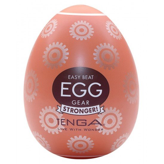 Ovo Masturbador Gear Stronger Tenga Masturbador descartável em caixa em forma de ovoCom uma nova e intensa textura de coneLubrificante incluídoMuito elástico – macio e sedosoCabe em qualquer pênis Masturbador descartável Gear Stronger da Tenga com uma nova