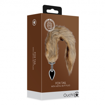Fox Tail with Metal Butt Plug