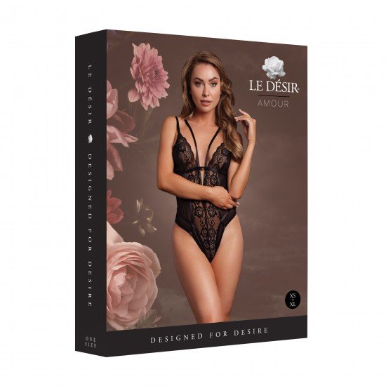 Este Body de Renda Sem Fio em preto apresenta detalhes de renda sensuais e deslizadores ajustáveis ​​para um ajuste perfeito. Glamouroso e sexy, ele foi criado para fazer você se sentir irresistível. Disponível nos taman