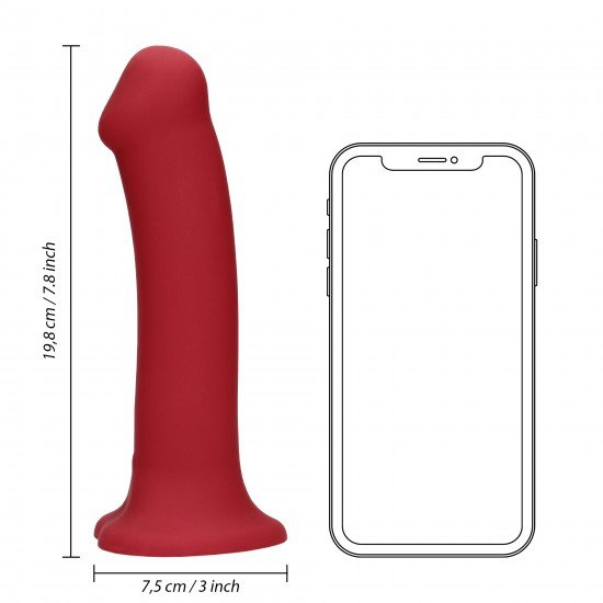 Non-Phallic Dildo Vibração - Large - Vermelho Satisfaça seus próprios desejos ou os do seu parceiro com este grande dildo vibratório, este dildo pode ser usado por indivíduos de qualquer gênero ou orientação sexual para aumentar o prazer sexual. Compatível com arnês