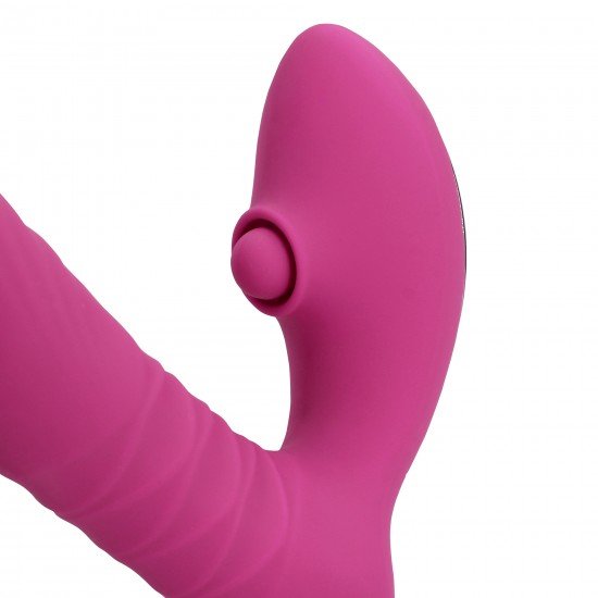 Este vibrador Thrusting and Tapping foi projetado exclusivamente para atingir o ponto G com movimentos de impulso e toque, para estimulação precisa e orgasmos intensos. Descubra momentos infinitos de alegria e apimente s