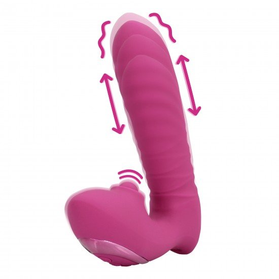 Este vibrador Thrusting and Tapping foi projetado exclusivamente para atingir o ponto G com movimentos de impulso e toque, para estimulação precisa e orgasmos intensos. Descubra momentos infinitos de alegria e apimente s