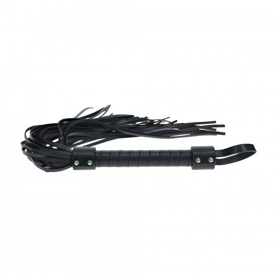 Venice Collection - Chicote - Preto Chicoteie seu amante, ou submisso, até a submissão com o Venice Collection Chicote da Ouch!. O cabo resistente dá a pegada perfeita para dar golpes provocantes ou chicotes estimulantes com uma picada satisfatória. Feito