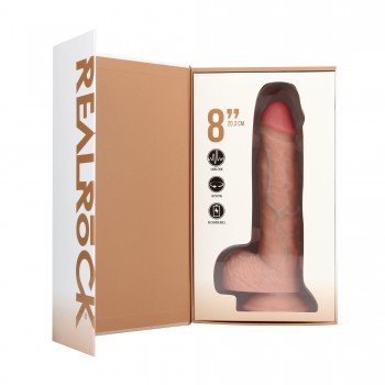 Realista com Vibração e Rotação - 8 / 20,5 cm - Flesh