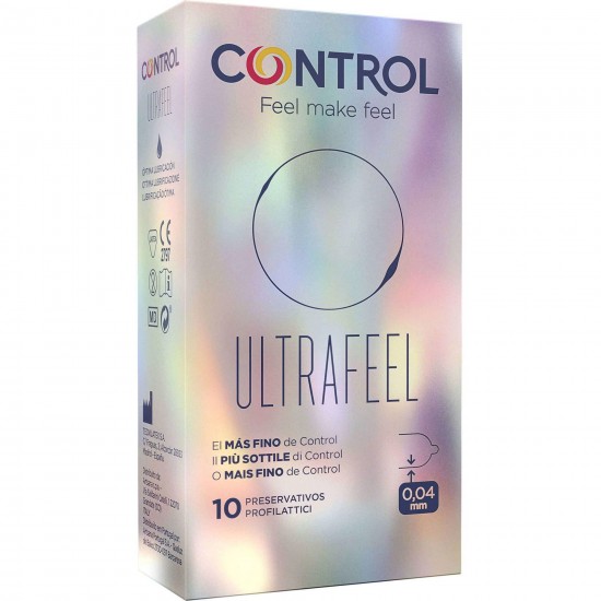 Quando as sensações são especiais, não queremos perder nem uma. Com menos 30% de espessura do que outros modelos da gama Control, Ultra Feel é o preservativo mais fino da gama e permite viver intensamente todos os moment
