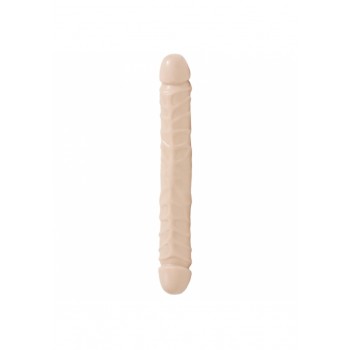 Dildo Duplo Jr. Veined Bender 30cm Pele