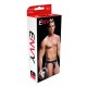 Com esta jock de cintura baixa, os mínimos detalhes podem causar o maior impacto! Além de uma faixa larga nos quadris, ela apresenta detalhes de jockstrap nas nádegas, realçando suas curvas por trás! Com uma fenda transp