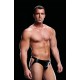 Se você busca a sensualidade do couro preto, mas o conforto de algo que pode usar o dia todo, então esta jockstrap é perfeita. Feita de lycra brilhante e com um corte baixo nos quadris, esta peça visualmente deslumbrante