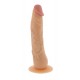 Dildo realista com detalhes incríveis das veias e cabeça. De corpo flexível e confortável, foi concebido especialmente com as cores verdadeiras do pénis e das veias do homem. Com base de sucção super forte para a fixação