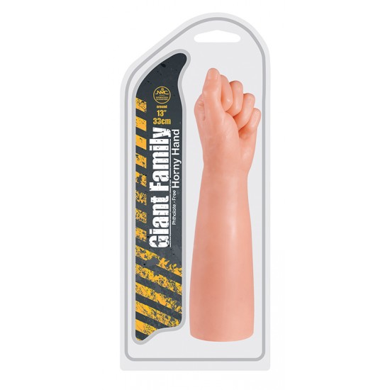 Estimulador em forma de punho com 33cm. Material: PVC. Aviso: este produto não é terapêutico só para uso externo. Não deve ser usado na pele que esteja inflamada ou ferida. Não é recomendado o uso frequente e prolongado
