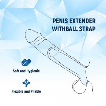 NMC 7.5 INCH PENIS EXTENDER WITH BALL STRAP CLEAR