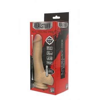 Vibrador Realista II 16.5cm Pele com Controlo Remoto