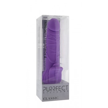 Vibrador Purrfect Silicone 18cm Roxo