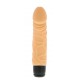 Vibrador 100% de silicone com formato de pénis com veias e contornos. Produto flexível e suave, bastante agradável ao toque. Tem um total de 7 níveis diferentes de vibração (três velocidades pulsantes, uma velocidade de