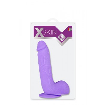 XSKIN REALISTIC DONG 8INCH PURPLE