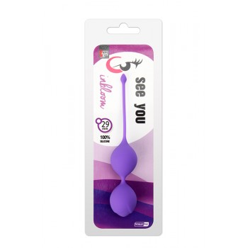 Bolas Vaginais See You Bloom Silicone 2.9cm Roxo