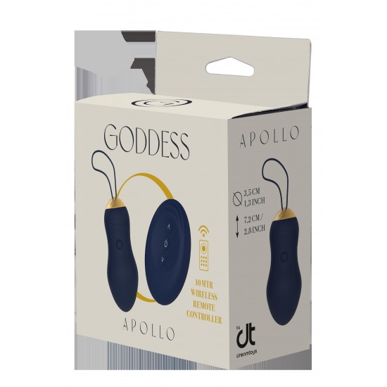 Apollo é um ovo vibrante com controle remoto. Ótimo para estimulação interna com operação fácil e uma corda de puxar forte para fácil recuperação. O ovo Apollo tem um visual sofisticado graças ao formato suave, silicone