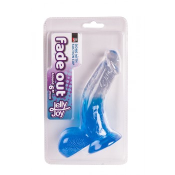 Dildo Realista Curvo Jelly Joy Fade Out 15.2cm Azul