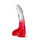 Dildo Realista com Testículos Jelly Joy Fade Out 20.3cm Vermelho Uma nova colecção de dildos absolutamente apaixonantes!! Agarre já o seu!Dildo com formato realista e testículos e uma forte ventosa na base. Com cabeça e veias pronunciadas e em material suave e flexível para que possa