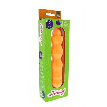 Vibrador Silicone Ondas Frenzy 13.5cm Laranja