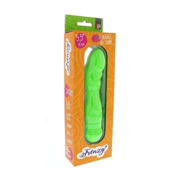 Vibrador Ponto-G Silicone Frenzy 13.5cm Verde