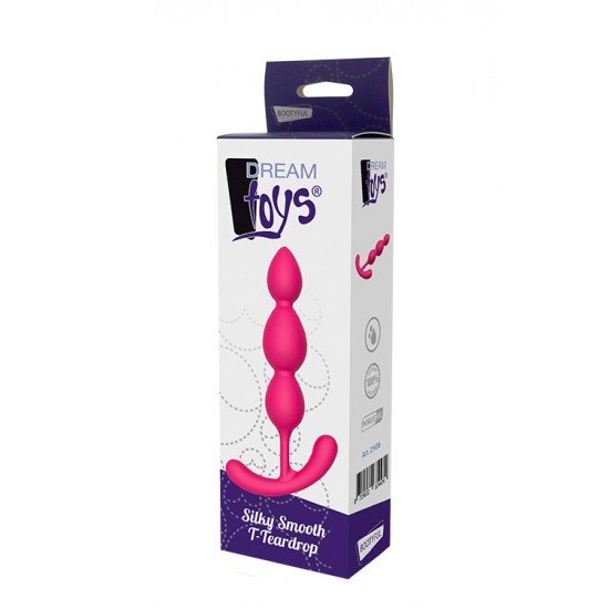 Plug Anal T-Teardrop Silky Smooth Dream Toys 11cm Rosa Plug Anal T-Teardrop Silky Smooth Dream Toys 11cm Rosa