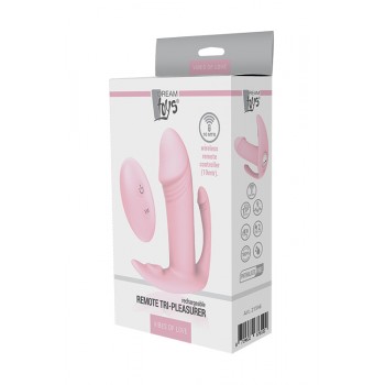 Vibrador Tri-Pleasure c/ Controlo Remoto Dream Toys Rosa