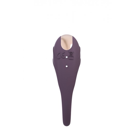 Anel peniano vibratório em silicone seguro para o corpo. 1 motor poderoso. 3 níveis de vibração constante e 7 ritmos diferentes. Botão de controle fácil com um toque. IPX7 à prova d'água. Recarregável por USB magnético,