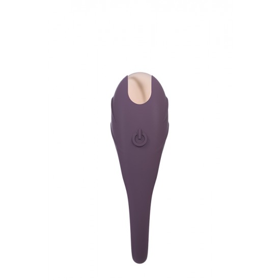 Anel peniano vibratório em silicone seguro para o corpo. 1 motor poderoso. 3 níveis de vibração constante e 7 ritmos diferentes. Botão de controle fácil com um toque. IPX7 à prova d'água. Recarregável por USB magnético,