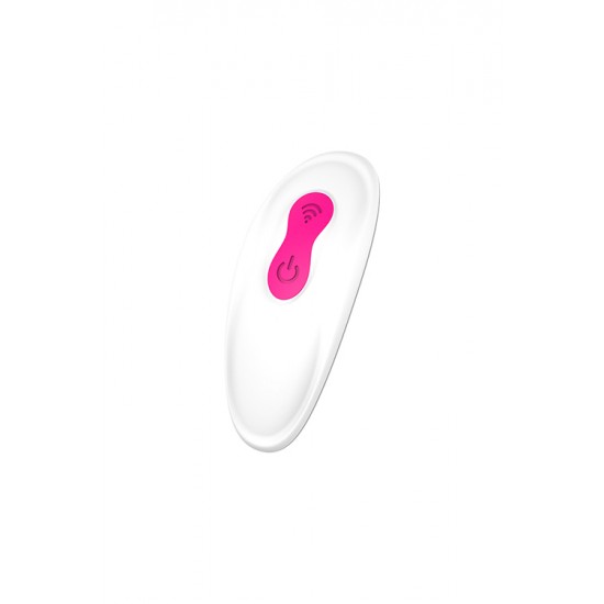 Estimulador remoto Duo Pleaser VIBES OF LOVE Com formato de pênis para desfrutar na vagina e um estimulador de clitóris acoplado com as curvas certas para tocar o clitóris e transferir as vibrações. Os 9 padrões de vibração diferentes estão espalhados por todo o br