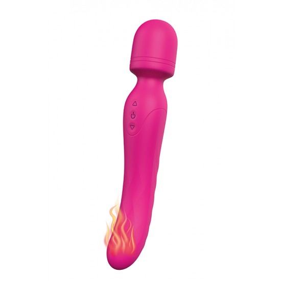 Massajador Wand Aquecimento VIBES OF LOVE Esta Wand Vibes of Love é verdadeiramente versátil e emocionante! É um massageador de varinha e um vibrador, com 9 ritmos de vibração e 3 intensidades. Também tem uma função de aquecimento na extremidade inserível, para