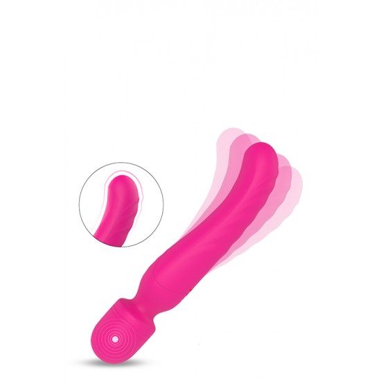 Massajador Wand Aquecimento VIBES OF LOVE Esta Wand Vibes of Love é verdadeiramente versátil e emocionante! É um massageador de varinha e um vibrador, com 9 ritmos de vibração e 3 intensidades. Também tem uma função de aquecimento na extremidade inserível, para