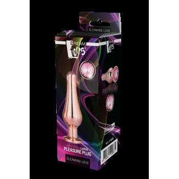 Plug anal cónico GLEAMING LOVE ROSE GOLD L 