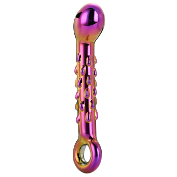 DILDO VIDRO GLAMOUR RIBBED G-SPOT 