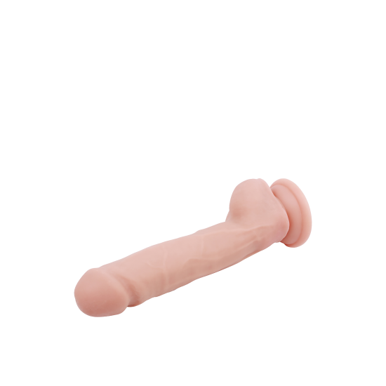Dildo realistico MR. DIXX 9 dupla densidade Este dildo de densidade dupla Mr Dixx de 9 polegadas tem um núcleo firme com uma parte externa mais macia e natural. Isso é chamado de densidade dupla e aumenta a experiência durante o uso: a penetração parecerá ser real