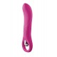 Este vibrador Flirts é feito de silicone rosa suave com um anel na base para facilitar o manuseio. A ponta é ligeiramente curvada para estimulação do ponto G. Com uma bala removível que oferece 10 ritmos de vibração. As