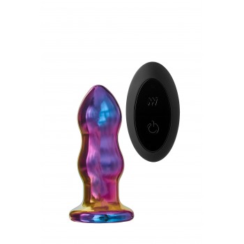 Plug anal GLAMOUR GLASS CURVED controlo remoto